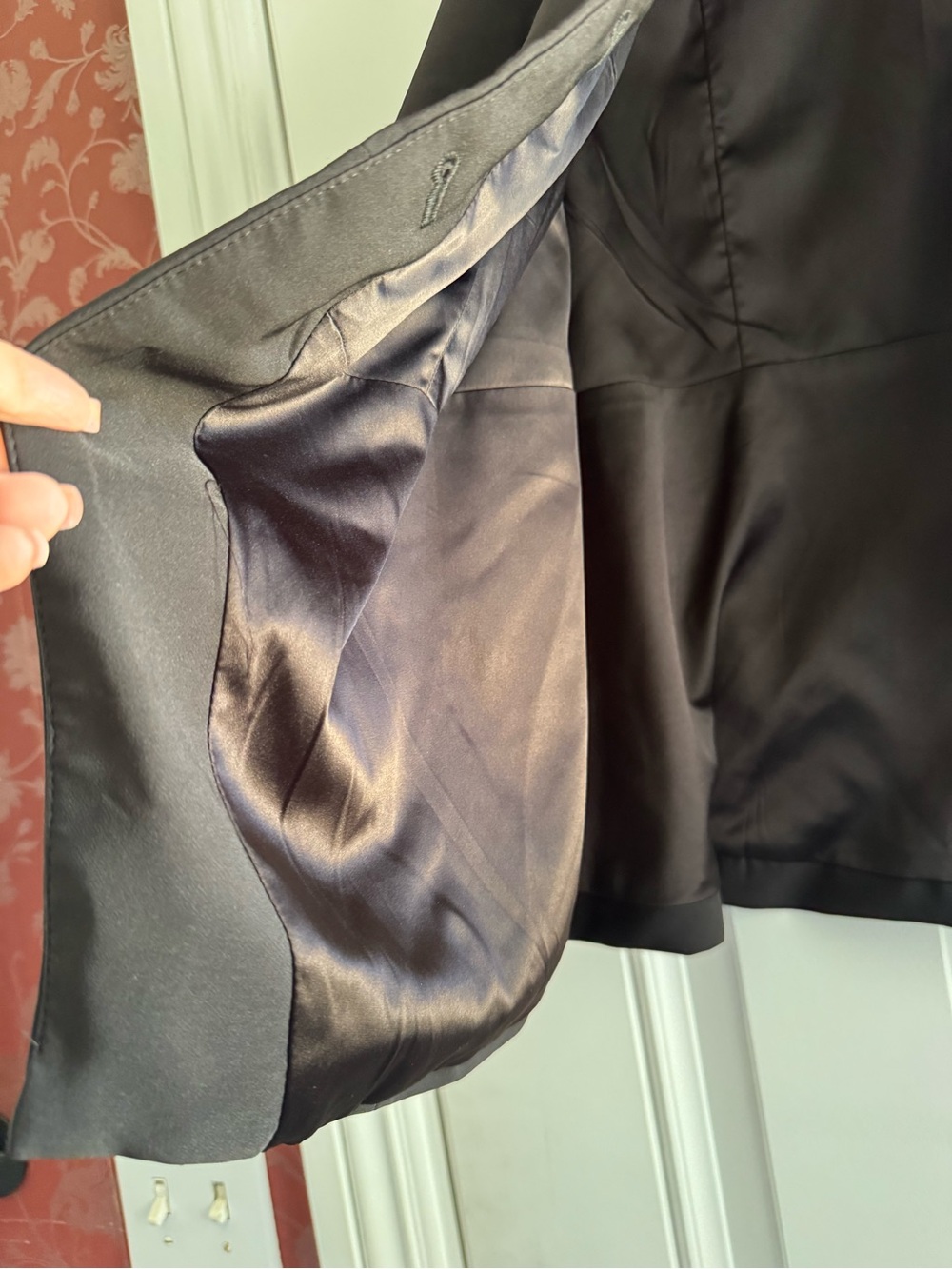 torrid Charcoal Sleeveless Draped Blazer Vest - Picture 4 of 9
